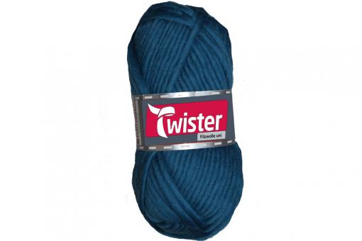 Filzwolle Twister - 50 g - Uni Petrol