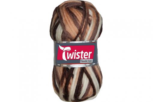 Filzwolle Twister - 50 g - Bunt Cappuccino