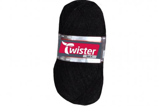 Sockenwolle Twister - 100 g - Uni Anthrazit