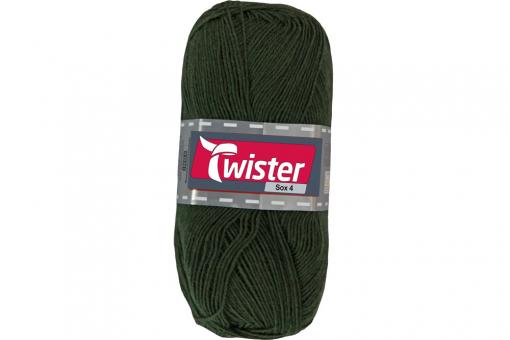 Sockenwolle Twister - 100 g - Uni Jägergrün
