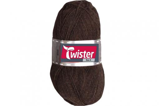 Sockenwolle Twister - 100 g - Uni Braun