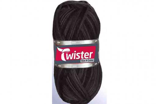 Sockenwolle Twister - 100 g - Bunt Grau Multi