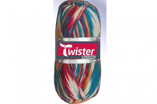 Sockenwolle Twister - 100 g - Bunt Pink Multi
