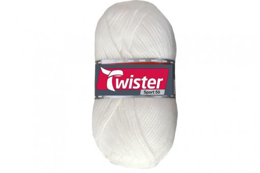 Universalwolle Twister - 50 g - Uni Weiß
