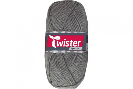 Universalwolle Twister - 50 g - Uni Grau