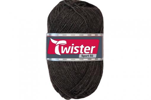 Universalwolle Twister - 50 g - Uni Anthrazit