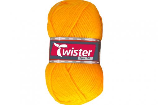 Universalwolle Twister - 50 g - Uni Gelb