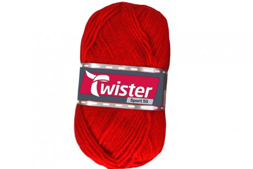 Universalwolle Twister - 50 g - Uni Rot