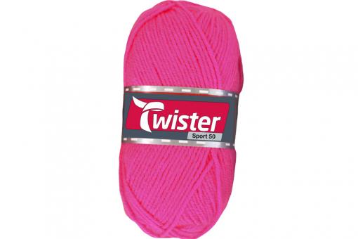 Universalwolle Twister - 50 g - Uni Neonpink