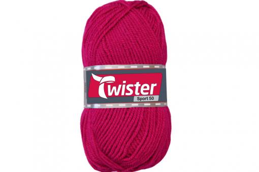 Universalwolle Twister - 50 g - Uni Cyclam