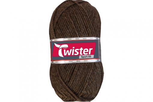 Universalwolle Twister - 50 g - Uni Braun 