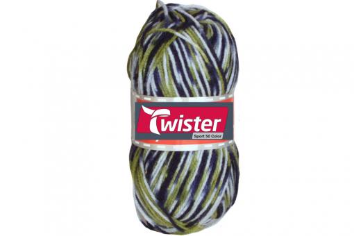 Universalwolle Twister - 50 g - Bunt Grün/Blau