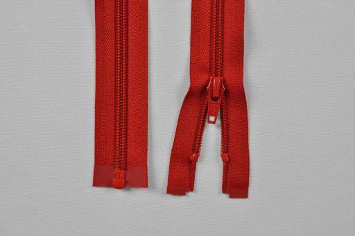 YKK-Kunststoff-Reißverschluss - teilbar - 70 cm Rot