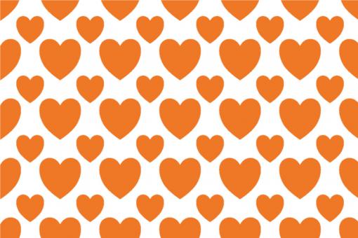 Blackout-Stoff - Sweethearts Weiß/Orange