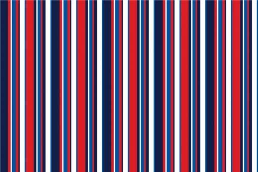 Blackout-Stoff - Multi-Streifen Rot/Blau