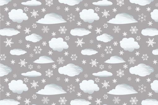 Schnee-Wolken - Türvorhang-Stoff Grau