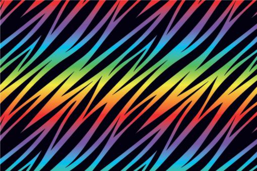 Samtstoff - Zebra Regenbogen-Zebra