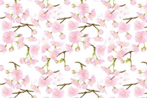 Trevira CS - Aquarell Kirschblüte 