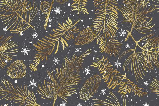 Pannesamt - Winterflair Grau