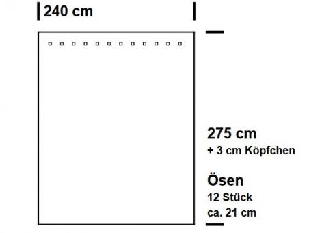 Fertig-Wärmevorhang linke + rechte Seite - a: 240 x b: 275 cm - Dunkelbraun 
