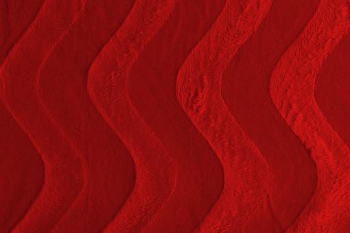 Veloursfell 3 mm hoch - Uni Rot