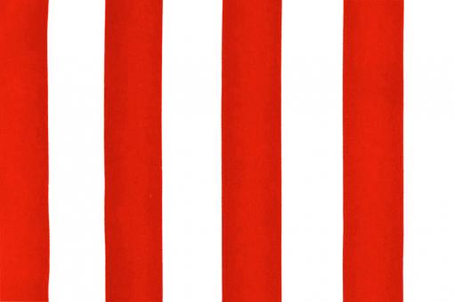 Polyester-Stoff - reißfest und wasserdicht - Blockstreifen Rot/Weiß