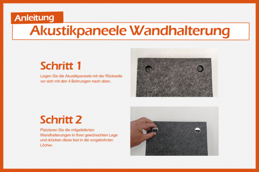 Akustikpaneel Wand - Holz-Design - inkl. Befestigung - 160 x 50 cm 