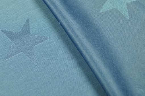 Starry Sky - Dekostoff Jacquard - Hellblau/Blau 