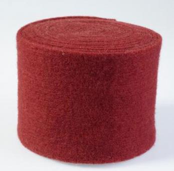 Wollfilz-Band 15 cm - 5 m-Rolle Bordeaux