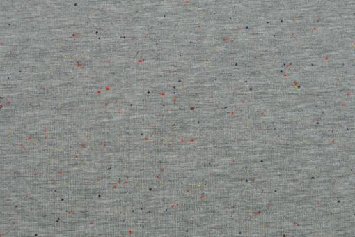 Jersey-Stoff Flanell - gesprenkelt - Grau Melange 