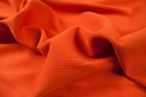 Strickbündchen - fein gerippt Orange