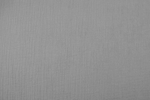 Baumwollstoff Double Gauze Hellgrau