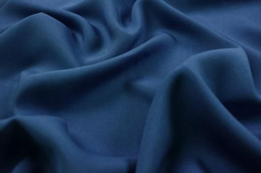 Viskose-Batist leicht - Uni Nachtblau