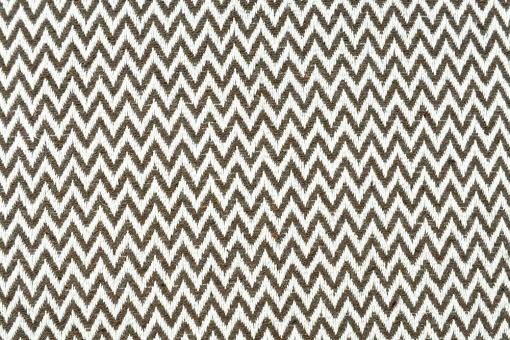 Jacquard Baumwolle - Zickzack - Braun 