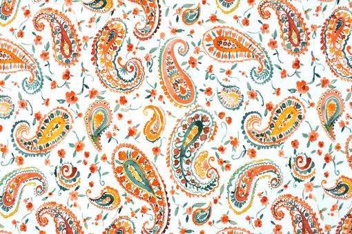 Jerseystoff - Superprint - Paisley-Muster 