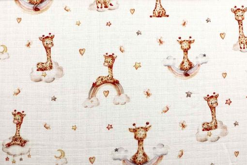 Babystoff Baumwolle - Dreamy Giraffe 