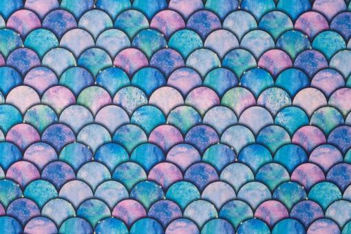 Badeanzugstoff - Regenbogenfisch 