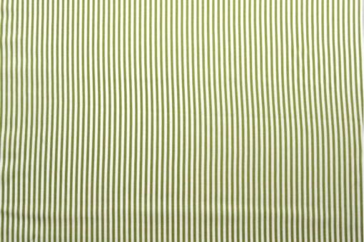 Viskosestoff - Feine Streifen - Grün/Weiß 