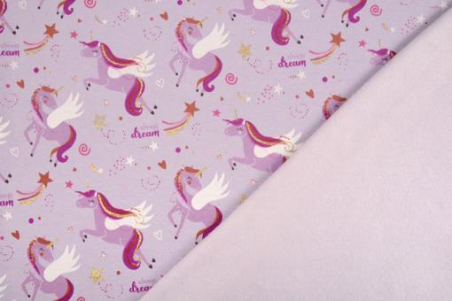 Alpenfleece - Glitzereffekt - Unicorn Fairytale 
