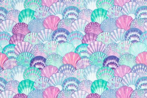 Recycling-Badeanzugstoff - Seashell Dream 