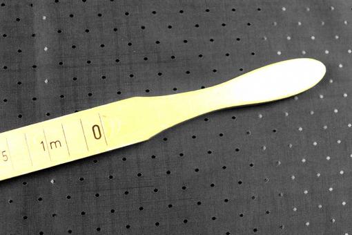 Jacquard-Taft Premium - Tupfen - Schwarz 