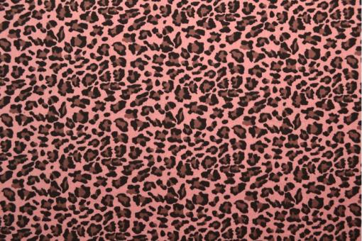 Musselin-Stoff - Leo-Love - Rosa 