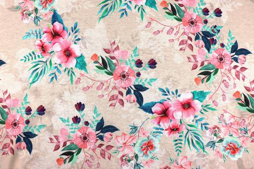 Alpen-Fleece - Happy Hibiskus 