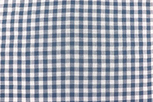 Double Gauze Vichy-Karo - zweiseitig - Nachtblau 