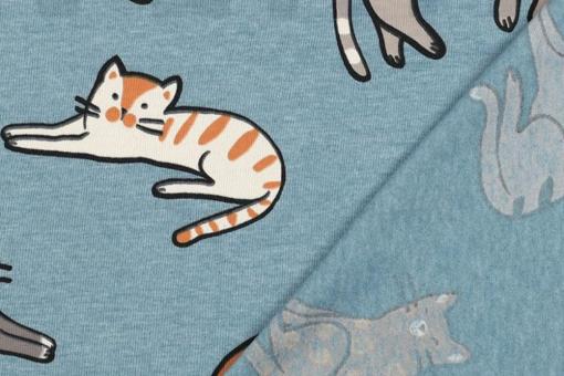 Jerseystoff - Katzen 