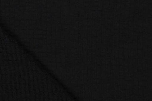 Double Gauze Stretch - Uni Schwarz
