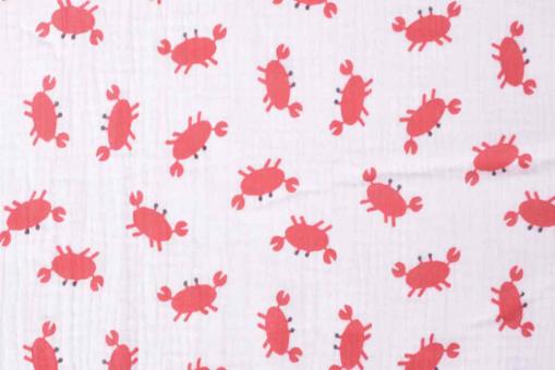 Musselin-Stoff - Krabbi 