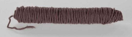 Wollkordel gefilzt 5 mm stark - Jutekern - 55 m-Rolle Braun