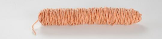 Wollkordel gefilzt 5 mm stark - Jutekern - 55 m-Rolle Terra Melange