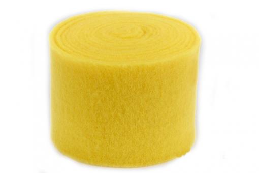 Wollfilz-Band 15 cm - 5 m-Rolle Knallgelb
